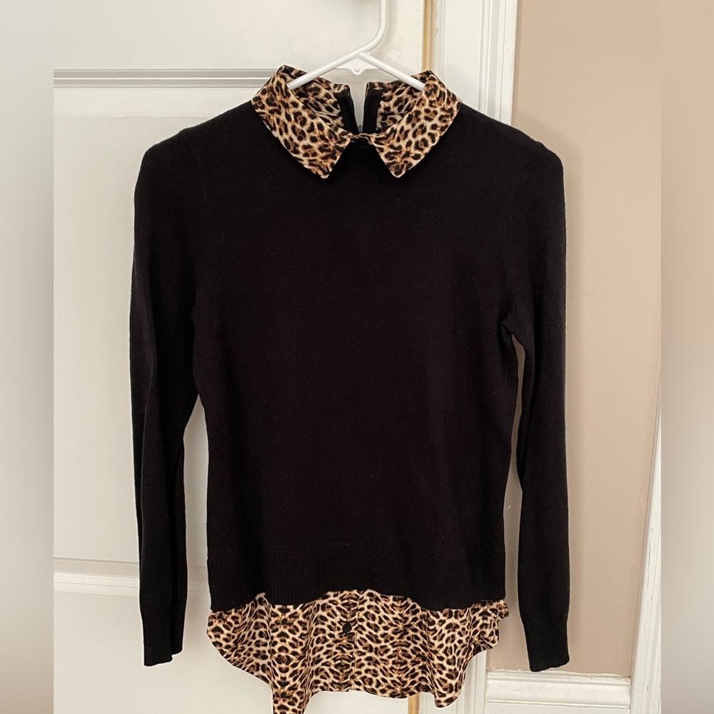 Top shop mixed media top
